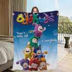 Multikas Armas O-Oddbods-ES Tekk Flanell soe mugavus pehme pl&uuml;&uuml;sist tekk Piknikuks Vooditesse Diivanitele Kodudesse Ja Magamistubadesse 80x60in gray