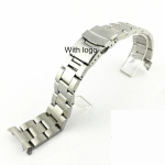 Seiko tahke roostevabast terasest rihm Skx007 Skx009 SRPD63K1 samurai, 20 mm 22 mm meeste rihm Srpd juubeli kumer k&auml;ev&otilde;ru jaoks C-Silver with logo 22mm white