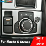 Auto keskkonsooli elektroonilise seisupiduri l&uuml;liti nupppaneeli katte liist Mazda 6 Atenza 2017 2018 jaoks Matt siseviimistluse tarvikud