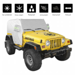 P&auml;ikesekaitse kate, Jeep Wrangler TJ 1997-2006 jaoks Lumekate Vihmakate Ilmastikukindel Autokate Kere Tolmukindel UV-kaitse-A87Q h&otilde;be