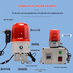 Vee &uuml;levoolu alarmsensor: Kodune lekkekaitse ja veetaseme tuvastus Full Water Level Alarm with Mute 304 Head 1m