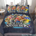 Mugav beebivoodipesu komplekt anime Super Mario anime 3D tekikate lapsele lastele teismelistele t&auml;iskasvanutele kodutekstiil tekikate EU Single(135*200cm)3pcs