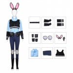 T&uuml;drukute hull loom Judy Hopps Halloweeni Cosplay kost&uuml;&uuml;m lastele Linnak&uuml;&uuml;lik politseinik Loomaaia kost&uuml;&uuml;m pidulik riietumiskost&uuml;&uuml;m kingitused S