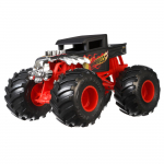 Hot Wheels Suur M&otilde;&otilde;tkava Monster Truck Bone Shaker S&otilde;idukim&auml;nguasi Miniatuurne Auto Vanusele 3+ ja HNM40 124 &Uuml;les, Punane,