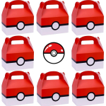 Pokemon Peotarbed S&uuml;nnip&auml;evapeo Kaunistused Pikachu Paberist Kingikotid K&auml;epidemega Kommikarp Beebipidu Lastele Tarvikud Kingitused 24 pieces