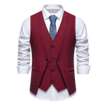 Gooti R&otilde;ivad Meeste Vest &Uuml;likond Kaks V&otilde;ltsitud T&uuml;kki Disaineri Vestid Vintage Meeste Vitoriano Masculino Saatejuht Ametlik Kleit Vest L brown