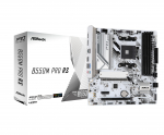 ASRock B550M Pro RS AMD Ryzen 5000 seeria protsessor B550 Micro ATX DDR4 Emaplaat Jaapani jaem&uuml;&uuml;ja Emaplaat, (Pistikupesa AM4) &Uuml;hilduv, Kiibistik, must