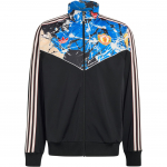 Adidas Originals Manchester United Stone Roses Treeningjakk Lahtise kaelusega T&otilde;mblukuga Pikkade varrukatega Meeste jope JZ7094 XS