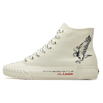 ANTA X Robert Geller Life Series Sneakers Canvas High 'Eagle White Black' Women's 12948680-12 38