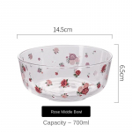 Ins V&auml;ike V&auml;rske Kuumakindel Klaaskauss Hotelli K&ouml;&ouml;givilja Puuviljasalati Riisikauss Majapidamise Kuumakindel Kiirv&auml;rske Soojushoidja Puuviljakauss 14.5X6.5CM