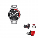 Tissot Merit&auml;htede kogu Kvartsmehhanismiga Meeste Kell Kell 45,5 mm Must sihver Roostevabast terasest korpus T120.417.11.051.01 Black Dial