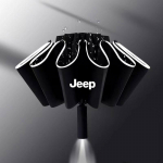 Jeepi autole T&auml;isautomaatne vihmavari LED-taskulambi ja helkurribaga Jeep Renegade'i, Compassi, Grand Cherokee'i, Wrangleri jaoks