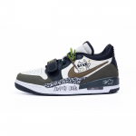 Jordan Legacy 312 Rhythm Meowth Kulumiskindel Madal Vintage Korvpallijalatsid Meeste Valge CD7069-120(Team240-) 45