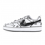 Nike Court Borough Comic World Low top Skateboard Shoes GS Black White DV5456-104(Team286-) 40