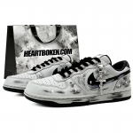 Nike Big Suixin, Tume &Ouml;&ouml; Roos, Ostukott Polsterdus Katvus Libisemiskindel Madal Ketsid Rulaketsid Meeste Hall 355152-017(Team45-) 42.5