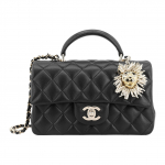 Chanel Classic Flap Cf 23a L&otilde;vipea Kaunistuse, Teemantmustri, Nahast Keti, Lambanahast K&auml;ekoti, Risti-keha/&otilde;lakoti, Naiste Stiili, Musta V&auml;rviga Gift Set(Basic Set+Box+Shopping Bag) must