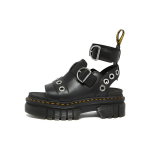dr. Martens Naiste Ricki Riistvaraga Nappa Lux Nahast Platvormsandaalid Must 27401001 36