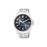 Citizen Eco-Drive seeria Kuup&auml;evan&auml;idik Automaatne ajakorrektsioon P&auml;ikeseenergia kvartsmehhanism Roostevabast terasest kell 43,5 mm Meeste kellad Mitmev&auml;rviline CB0011-51L Silver Strap