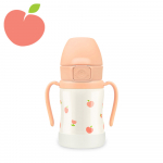 Grosmimi roostevabast terasest joogitops k&otilde;rrega (200 ml) Peach Flower