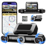 Autokaamera AZDOME M660 4-kanaliline 360&deg; 2.5K+3x1080P koos 128GB eMMC ja 5G WiFi-ga