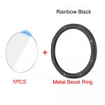 Metallist raamir&otilde;ngas Xiaomi Watch S4/S3 jaoks Asenduskorpuse kate Xiaomi Watch S3 S4 eSIM+Karastatud klaasist kaitsekile jaoks MI Watch S3 S3 eSIM