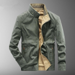 Vabaaja armee s&otilde;jav&auml;e &uuml;mberp&ouml;&ouml;ratav jope meeste suures suuruses M-6XL Jaqueta Masculina Air Force One Spring S&uuml;gis Cargo Mens Stand Collar Joped Mantel 2XL armee roheline v&auml;rv