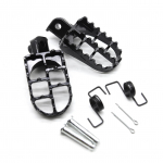 Jalatugede komplekt must alumiiniumist asendus Yamaha YZ125 YZ250 PW50 PW80 BW80 DT50 RT100 RT180 jaoks must