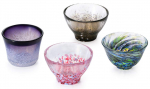 ADERIA Tsugaru Vidro Aomori Sake Tasside Komplekt Kingituses Valmistatud Jaapanis FS71593 Jaapani k&uuml;lma sake sake kingitus sissekolimiseks v&auml;ikseks pensionile j&auml;&auml;miseks s&uuml;nnip&auml;evaks Karbis,