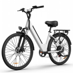 URLIFE-E26 36V Elektrijalgratas 250W Harjadeta Mootor, 36V 13Ah Eemaldatav Aku, Linna S&otilde;it & Igap&auml;evane Reisimine valge
