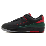 Air Jordan 2 Retro Low Christmas Meeste Tossud Must Tulepunane Kuusk DV9956-006 42.5 black