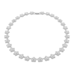 Swarovski Ariana Grande Lilleline Disain Kristalliga Roodiumiga Pinnatud Kaelakee Naiste kaelakee H&otilde;bedane 5749179 Box (Random Color)