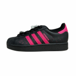 Adidas Originals Superstar 2 Kulumiskindlad Madalad Rula Kingad Unisex Must Roosa JI0079(Team1238-) 42⅔