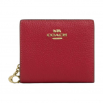 Coach Snap rahakott 10 kuldse logoga nahast rahakott Naiste rahakott Punane C2862-IMDN8 True Red
