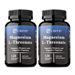 L-Magneesium Treonaat Taimne Biokompleks, iga portsjon sisaldab 2000 mg, pakkudes elementaarset magneesiumi. 120*2 gray