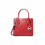 MICHAEL KORS k&auml;ekott Mercer &Uuml;hev&auml;rviline Logoga Ripats Krokodillimustriga Nahast Koti Kott Koti Ostukott K&auml;e&otilde;la Risti-keha kott Keskmine keskmine suurus punane