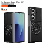 korpus Samsung Z FOLD 7 jaoks P&otilde;rutuskindel tugev kest Hoidikuga Jalatugi Kaamera liuguv aken kaitsekorpus lihtne P&otilde;rutuskindel Galaxy Z Fold7 must