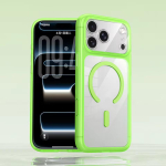 T&auml;iesti uus ametlik l&auml;bipaistev magnetiline telefoni&uuml;mbris iPhone 17 ProMax Air 16Pro 15Pro 14Pro 17 Pro Max jaoks Magsafe'i jaoks P&otilde;rutuskindel kate for iPhone 17 roheline
