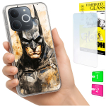 Kaitse&uuml;mbris Realme Note 70T jaoks &Uuml;mbris Foto Case Tagak&uuml;lg&uuml;mbris + 9H Klaas