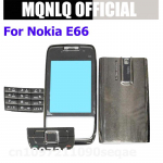 T&auml;ielik esikaane klaviatuur Nokia E66 jaoks Aku tagakaas Kvaliteetne korpus Klaviatuur valge