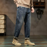 Meeste Cargo Haremip&uuml;ksid Lahedad Kotakad Sinised Plaasterdatud Mood Disainer Taskutega P&uuml;ksid &Uuml;lem&otilde;&otilde;dulised Kitsenevad Streetwear 38 gray
