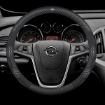 AAAYH1 Opel OPCline ASTRA CORSA INSIGNIA MOKKA VECTRA GTC Tigra s&uuml;sinikkiust seemisnahast autojuhtimiskangi kate Tarvikud