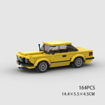 Superauto Linna Kiirusv&otilde;idus&otilde;it Spord auto E36 E46 Ehitusklotsid MOC M3 E30 M4 V&otilde;idus&otilde;itjad S&otilde;iduk M5 Tehnika Klotsid Laste M&auml;nguasi yellow
