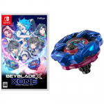 Beyblade X XONE (Beyblade X tsoon) - L&uuml;liti [Tootja boonus] Shinobi nuga 4-60LF metallkate: Sinine kaasas