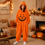 Naiste Halloweeni flanellist kombinesooni ja pidžaama komplekt p&uuml;hadepidudeks L