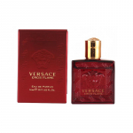 Versace Eros Fiery Love Meeste Intensiivne Parf&uuml;&uuml;m Proovipakett Puidune L&otilde;hn Parf&uuml;&uuml;m EDP 2218117 2218117-5ml kaks pudelit pruun