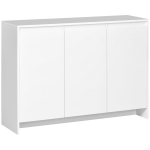 K&uuml;ljasekapp 3 ukse, reguleeritavate riiulite ja pehme sulgumisega TV-alus 120x35x85 cm Valge 120 x 35 x 85 cm