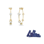 Swarovski Kuldse tooniga kaetud k&otilde;rvar&otilde;ngad Naistele Valge 5622722 F-Original brand box valge