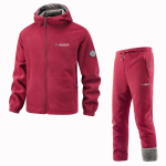 Talvine spordiriiete komplekt Meeste Retro Treening Paks fliisjakk + P&uuml;ksid Kaheosaline Komplekt Vabaaja Suusatamise Jooksmise Treening&uuml;likond XXXL pink