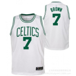 Boston Celtics NBA Korvpallis&auml;rk Tatum 0 Brown 7 Tikitud Meeskonna Spordif&auml;nni R&otilde;ivad Hingav XXL