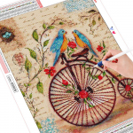 Teemantmaal Ristpistes Linnu Teemanttikandid N&auml;idik Loomamosaiik T&auml;is&uuml;mmargune Rhinestone 20X30